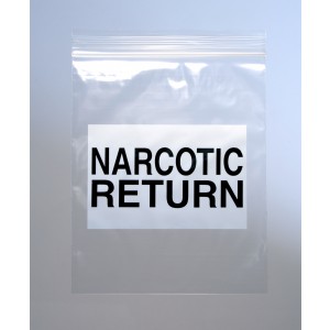 Bag Poly 6.5x8 2Mil Ziplock Narcotic Return 1000/CS