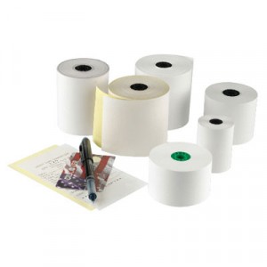 RegistRolls Point-of-Sale Rolls, 44mm x 165', White
