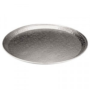 CaterWare Deluxe Embossed Flat Aluminum Trays, 1-Comp, 12dia
