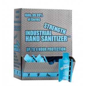 INDUSTRIAL HAND SANITIZER LOTION ALCOHOL FREE PAPER PACK BOX 50
