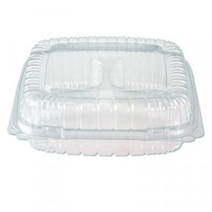 ClearView SmartLock Containers, Clear, 9 7/32w x 8 7/8d x 2 29/32h