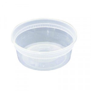 DELItainers, 1-Comp, Clear, 12oz, 4 11/20dia x 2 9/20h