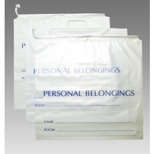 Bag Poly 20x20 1.5Mil Clear w/Cordstring Closure 500/CS