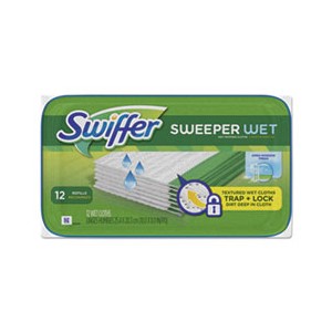 Mop Refill 8x10 Pre-Wet White "Swiffer" 12/PKG