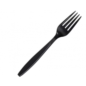 Forks Heavy Weight Black Polypropylene 10/100/CS