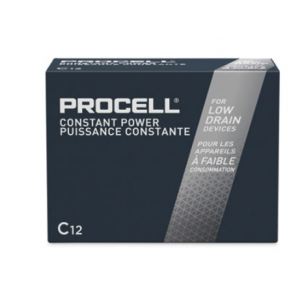 Batteries 'C' Alkaline Duracell Procell 12/BOX