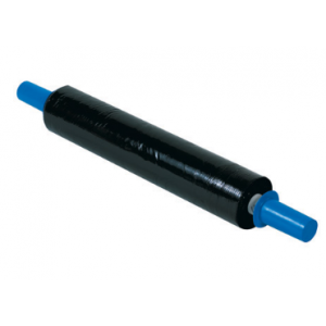 Stretch Film 20x1000' 80G UVI Black W/Ext Core Handles 4/CS
