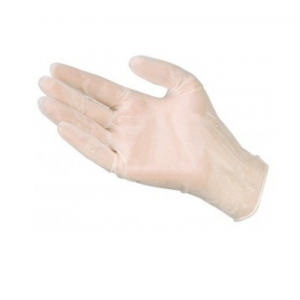 Glove Vinyl Large PF Clear 100/BX 10/CS