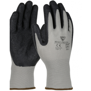 Glove Seamless Knit Nylon Medium W/Latex Coated Grip On Palm & Fingers