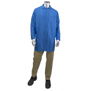 Lab Coat Staticon ESD Royal Blue Large