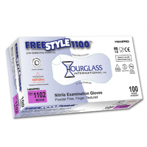 Glove Nitrile 9.5" Exam Grade Violet X-Small 100/BX 10/CS