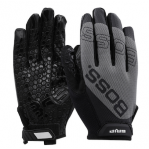 PVC & Silicone Palm Blk. Non-Slip Grip Spandex Back Size M