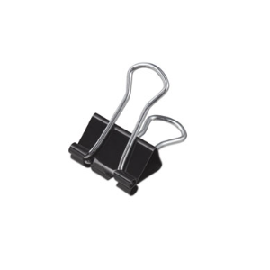 Binder Clips Small Black 3/8" Cap. 3/4" Wide 12/BOX