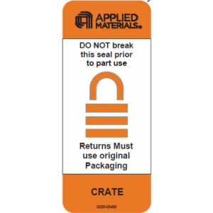 Label CR 3" Core Applied Lock 2.5x6 "DO NOT BREAK" Orange Perf. 500/RL