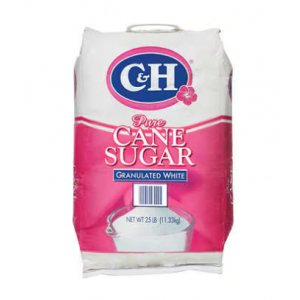 Sugar C&H Granulated Pure Cane 25lb/Bag