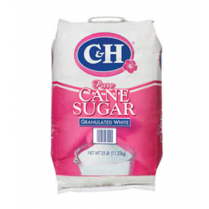 Sugar C&H Granulated Pure Cane  25lb/Bag