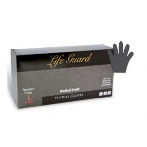 Glove Nitrile 9.5" 5Mil FDA Medical/Exam P/F Black XXLarge 100/BX 10/CS
