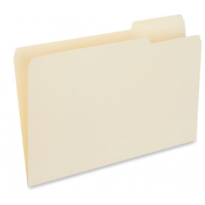 File Folders 1/3 Cut Tabs Right Position Legal Size 100/BX