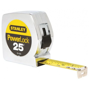 Tape Measure Metal Case 1"x25' Slide Type Lock