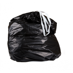 Bag Can Liner 28.5x38 1.0Mil Drawstring Black 25/RL 6/CS 150/CS 64/PLT