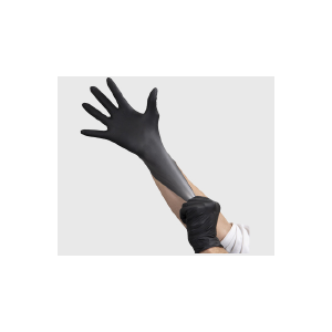 Glove Nitrile 10" 5Mil Industrial P/F Black Large 100/BX 10/CS