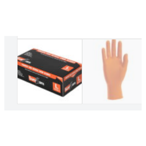 Glove Nitrile 6Mil Exam Grade Sure Care Orange Small 100/BX 10/CS