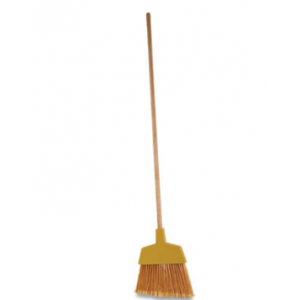 Broom Angle 53" Wood Handle Yellow