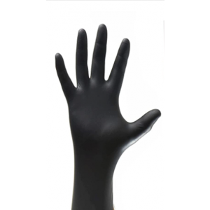 Glove Nitrile Large PF Black 100/BX 10/CS