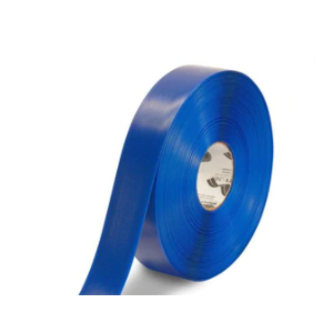 Tape Aisle Marking 2x100' Blue Heavy Duty 50Mil Mighty Line Beveled