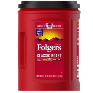 Coffee Folgers Classic Ground Medium Roast 43.5. Canister