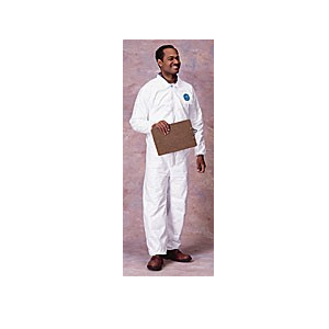 Coverall Tyvek Elastic Wrist&Ankle No Hood/Boot 4XL 25/CS