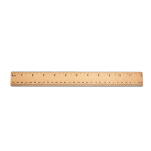 Ruler 12" Standard Wood