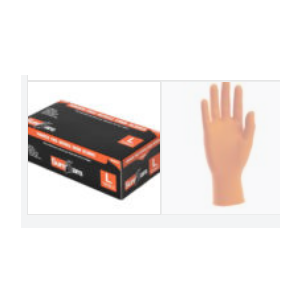 Glove Nitrile 6Mil Exam Grade Sure Care Orange XL 100/BX 10/CS