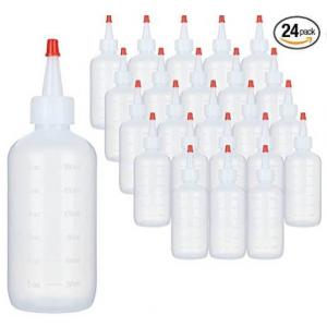 Bottle 6OZ Squeeze With Red Tip 24/PK
