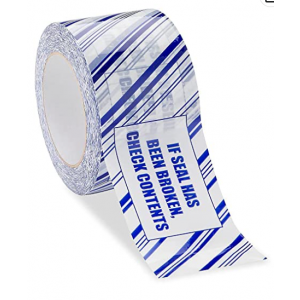 Tape Sealing 3x110yd 2.0MIL Security Blue/White 24RL/CS