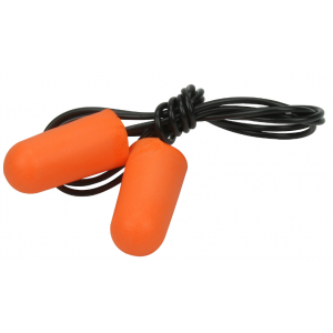 Ear Plugs Mega Bullet Corded 32DB NRR PU Foam Orange