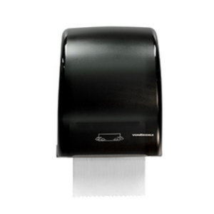 Towel Dispenser Hardwound Mechanical Pull-Down Black/Smoke