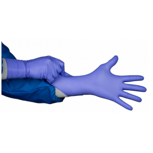 Glove Nitrile 12" Cleanroom ISO 5 Medium Blue 100/BG 10/CS