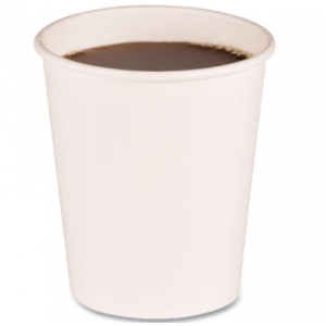 Cup Paper 10oz Hot Dart White 1000/CS