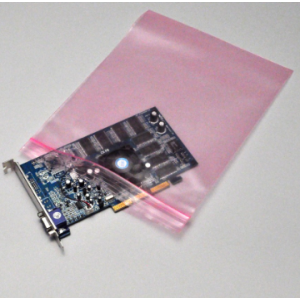 Bag Poly 4x6 2Mil Pink Antistatic Ziplock 1000/CS