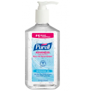 Hand Sanitizer 12oz Purell Pump Bottle 12/CS