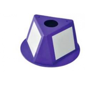 Cone For Inventory Control With Dry Erase Decals Purple