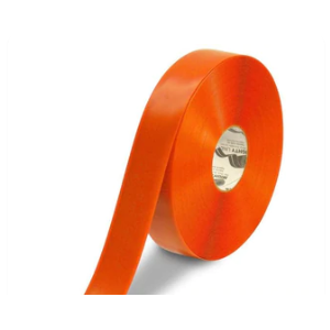 Tape Aisle Marking 2x100' Orange Heavy Duty 50Mil Mighty Line Beveled