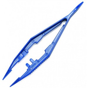 Tweezers Plastic Disposale 100/BG 1/CS