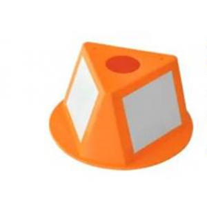Cone For Inventory Control With Dry Erase Decals Orange