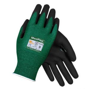 Glove MaxiFlex Cut Black Micro Foam Nitrile Coating, Small 6DZ/PR/CS