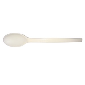 Spoon 7" Plant Based Material White 20/50/CS