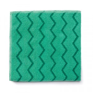 Microfiber Cleaning Cloths, 16w x 16l, Green