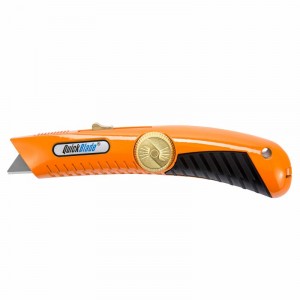 Knife Quick Blade Spring Back Utility Orange/Black 10/BX
