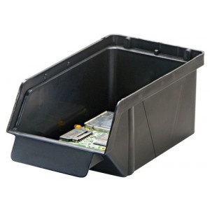 Conductive Stack and Lock Bin 7" x 3-7/8" x 2-7/8"